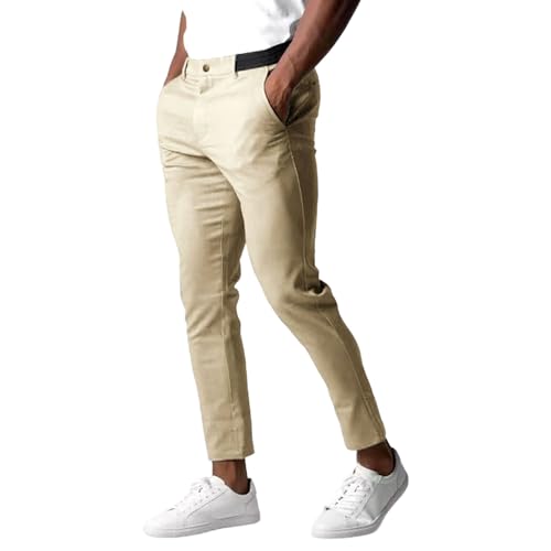Pantalon chino homme décontracté idéal pour le bureau et les sorties du week-end