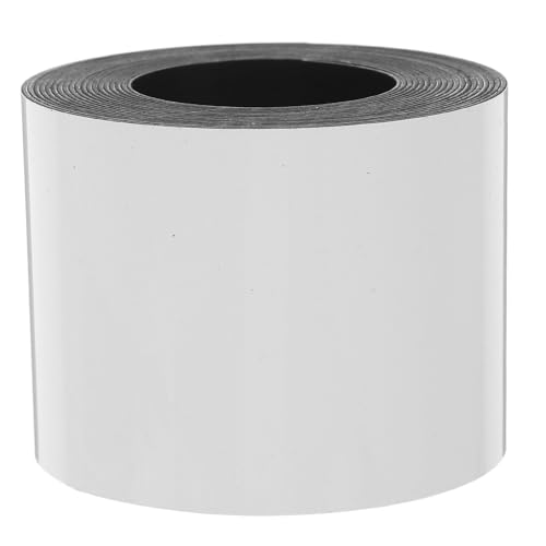 HANABASS Etiquetas Magnéticas Borrables y Reutilizables en Blanco para Oficinas y Organización, Respaldo Magnético de Goma y Película Pet Minimalista y Elegante