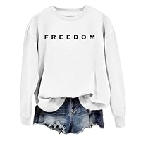 Charlie Kirk Freedom Sweatshirt, Freedom Sweatshirt, Justice Crewneck, Unisex Letter Printed Crewneck White
