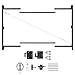 Adjust-A-Gate Steel Frame Gate Building Kit (60"-96" wide openings over 6' high fence)