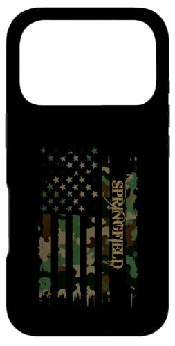 Springfield United States Distressed Camo w US Flag �X�}�z�P�[�X iPhone 17 Pro �p