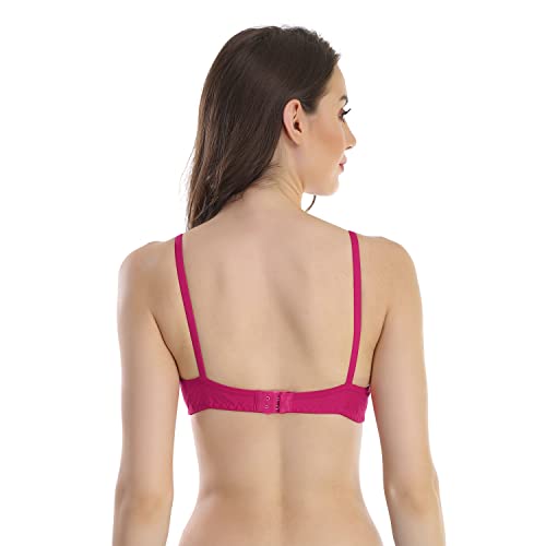 Image of Cotton Blend Seamless Bra for Womens