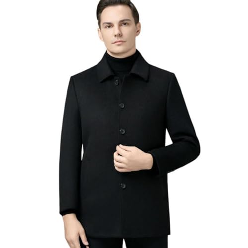 Veste mi-longue homme automne veste chaude doublure épaisse ville