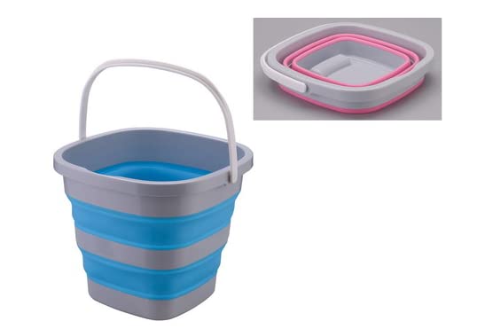 D MARK® Foldable Silicone Buckets Balti for Fishing, Camping, Car Washing, All Other Home/Outdoor/Garden Activities, Square Bucket 10Ltr Multicolor (Pack of 1) (B09N3C31L5) Amazon Price History, Amazon Price Tracker