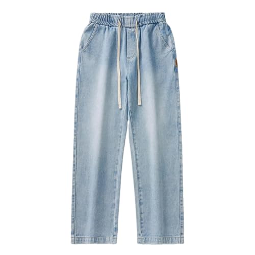 Men's Jeans Solid Color Drape Loose Straight Vintage High Street Hip-Hop Dragging Wide-Leg Pants