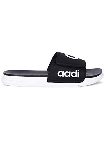 Image of AADI Men's Synthetic Leather Daily Casual Sliders /Flip Flop & Slippers