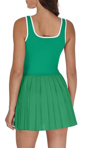 Image of NIASHOT Athletic Dress for Women with Shorts Sleeveless Womens Golf Dress