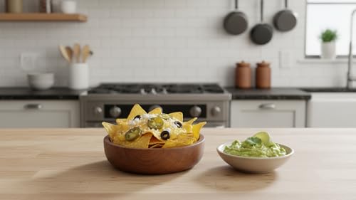Cuenco de cocina para frutos secos hecho a mano en madera de mango 8