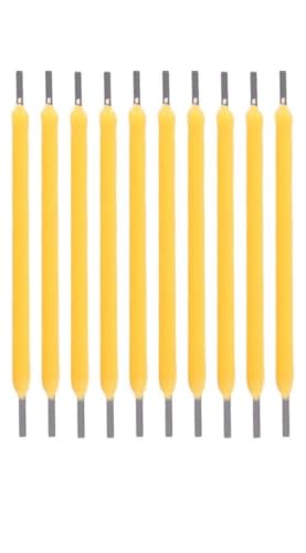 Zhuluck 10 Pcs Yellow Edison Bulb LED Filament Lamp Parts DC3V DC12V Chip Incandescent Light...