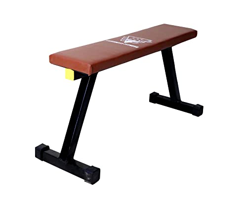 VAISHNAVI FITNESS Flat Bench Gym Bench Exercise Bench for Weight Strength Training, Sit Up Abs Fitness Bench for Full Body Workout of Home Gym (VF-Bench-41)-image-17