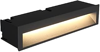 DAWALIGHT External Brick Lights Mains Powered, Garden Wall Lights Outdoor Waterproof 10W 3000K LED 240V, Recessed Wall Lights for Stairs Garden Deck Balcony Patio