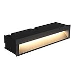 DAWALIGHT External Brick Lights Mains Powered, Garden Wall Lights Outdoor Waterproof 10W 3000K LED 240V, Recessed Wall Lights for Stairs Garden Deck Balcony Patio