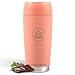 Produktbild Neon Kactus 360°-Reisebecher  auslaufsichere, isolierte Kaffeebecher für heiße und kalte Getränke  Thermo-wiederverwendbare Reisebecher, passend für Auto-Becherhalter, 600 ml (rosa Flamingo)