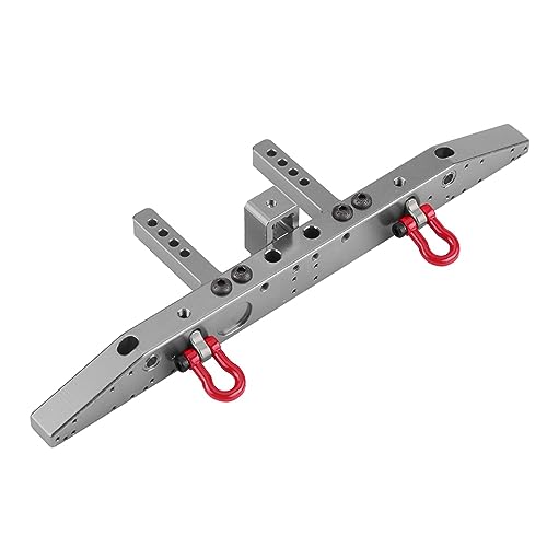 Pare-chocs arrière RC pour Traxxas TRX4 crawler aluminium gris titane anti-choc CNC