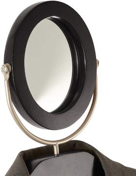 StorageMaid Clothes Valet Stand with Mirror – Beautiful Hardwood Wardrobe Valet Stand for Clothes with Trouser Bar, Jacket Hanger, Tray Organizer, Tie & Belt Hook and Shoe Rack (Espresso)