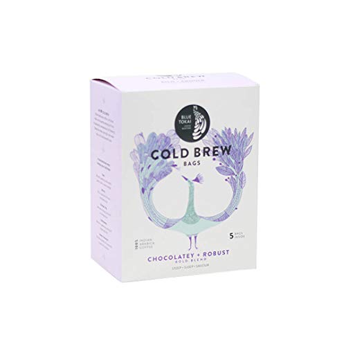 Blue Tokai Coffee Roasters Cold Brew Bags | Bold Blend - Dark Roast | Pack Of 5 | 100% Arabica Beans | Specialty Coffee | Overnight Brew