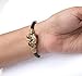 Rudraksha Shiv Om Trishul Damroo Kada , Lord Shiva Bahubali Cuff Bracelet | Religious Brass Kada | Free size Bracelet For Maha Shivratri (Shiv Murti _Leather)