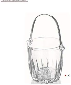 Galloping Horse Small Premium Quality Glass Ice Bucket with Handle & Tongs (H:12.5cm / W:12cm)