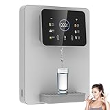 Dispensador de agua de pared con cerradura infantil, agua fría y caliente, pantalla táctil, para oficina y uso comercial