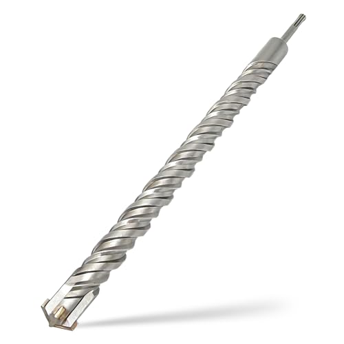 SDS Plus Bohrer 32 x 350mm,Professionell Betonbohrer mit 4 Hartmetall Schneiden,Hammerbohrer Für Stein,Beton,Ziegelmauer & Stahlbeton​