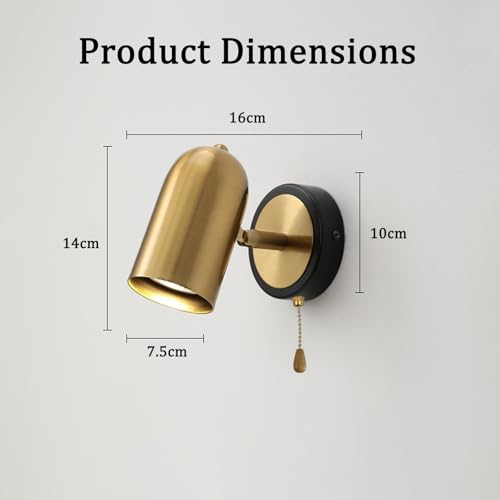 Aplique de pared LED de ángulo ajustable 350 grados para dormitorio 4