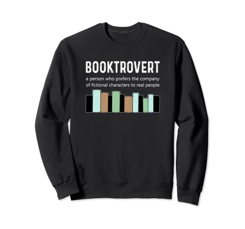 Booktrovert Book Lover Book Worm Reading Nerd Estantería Sudadera