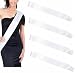Yolito 8 Pack Blank White Satin Sash DIY Plain Sash for Bachelor Wedding Birthday Party, Slogan Blessing Funny Creativity