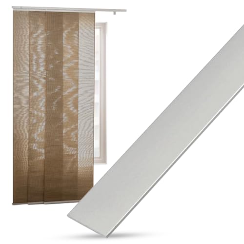 TENDEEVOLUTION - Pesi per Tende da Interno adatti a Tende a Pannello o a Pacchetto, Profilo Alluminio multiuso Disponibile con Larghezza di 2 o 3 cm e in Varie Lunghezze. Piattina Alluminio (100CM, 3)