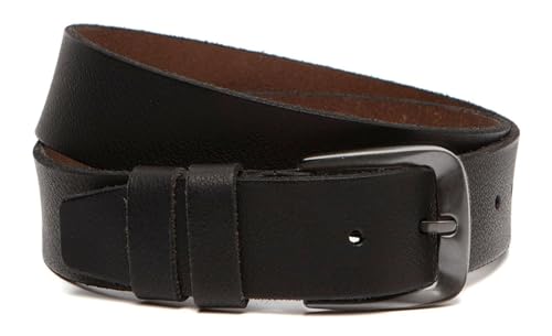 Ceinture Chesterfield Brand Copper Black en cuir noble raccourcissable