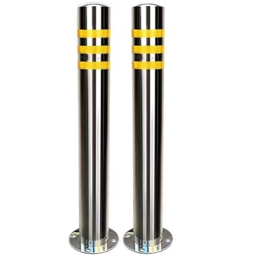 Poteaux de signalisation en acier inoxydable 201 robustes et durables avec base
