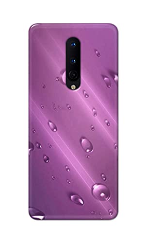 Image of PRINTFIDAA Water Bubbles in Lilac Background Printed Designer Hard Back Case Cover for OnePlus 8 (6.55 inch) -(UO) MVN1005