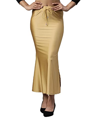 TWIN BIRDS Saree Shaper Shapewear for Women | Silky Soft Stretch Nylon Elastane Shimmer Fabric, Mermaid Silhouette with Wide Waistband, Comfortable Undergarment for Saree