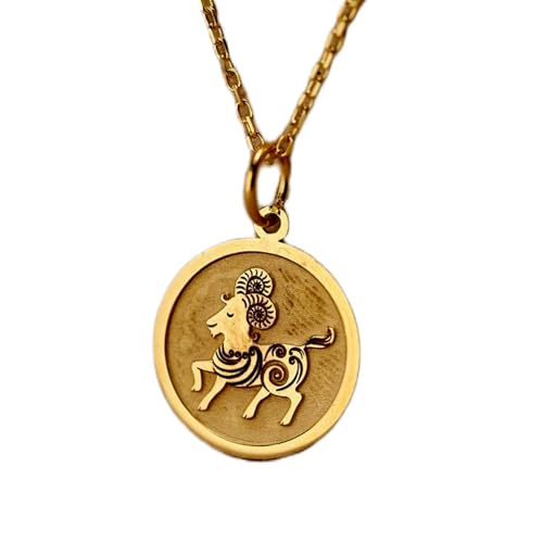Collier Astro Bélier en argent doré, le bijou idéal à porter au quotidien