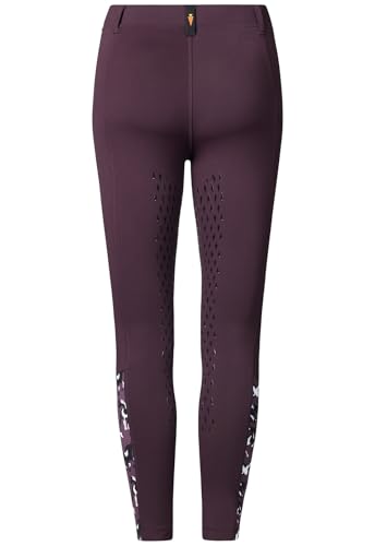 Image of Kerrits Kids Thermo Tech Full Leg Horse Riding Tights | Insulated Lightweight Fleece, Equestrian Legging, Silicone Grip, Pocket