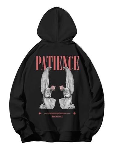 Image of SXV 'Patience' Printed Cool Aesthetic Sweatshirt Hoodie