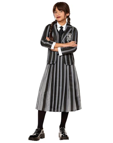 Disfraz infantil uniforme Wednesday Addams