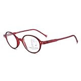 HZEPDVT 1 Par De Gafas De Lectura 2.0 Progresivas Multienfoque Anti-luz Azul For Distancias Cercanas Y Lejanas For Mujeres Y Hombres, Rojo Retro(+2.50)