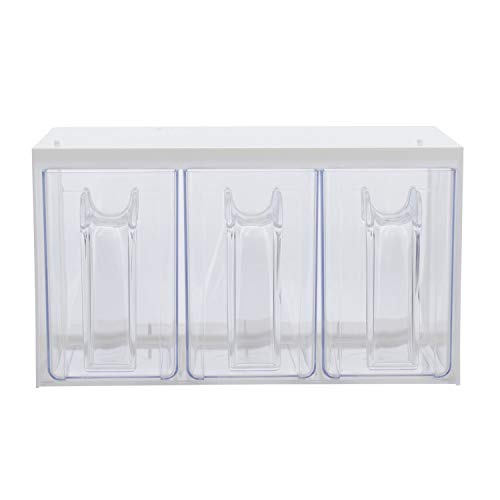 Westmark Schüttengehäuse, Mit drei Schütten, Fassungsvermögen: je 1 l, Kunststoff, Roma, Transparent/Weiß, 73052260 - Image 4