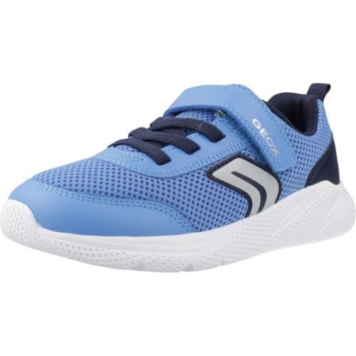 Geox J SPRINTYE Boy A Zapatillas Deportivas LT Blue/Navy, Talla 36 EU