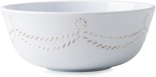 Juliska Berry & Thread - Tazón de melamina para cereales, cuenco para servir Whitewash de 6 pulgadas, cuenco de melamina irrompible, melamina