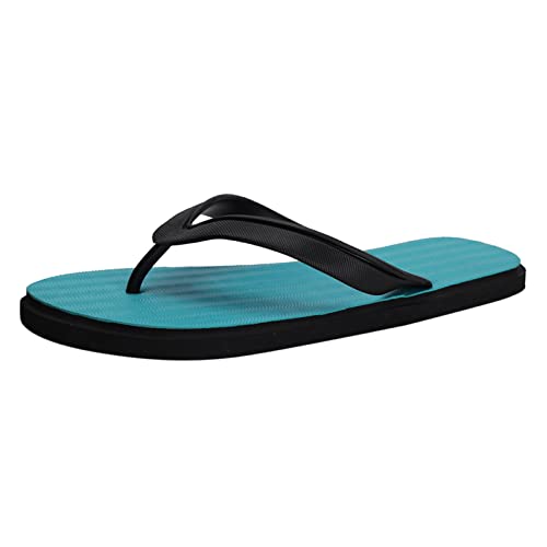 Men's Flip Flops Flat Lightweight Cover Comfortable and Simple Plain Shoes Classic Men