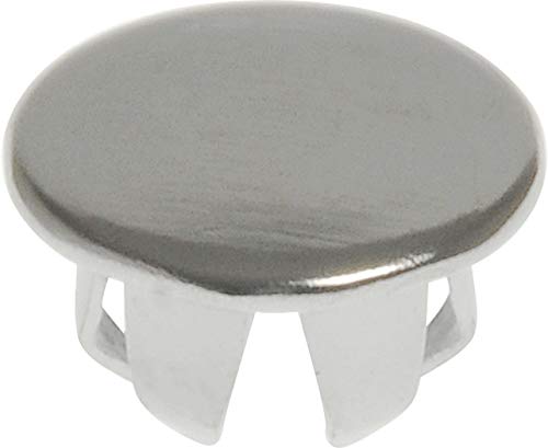 Image of The Hillman Group 943345 Chrome Hole Plugs, 3 /8-Inch , 5-Pack, Steel, 5 Pieces