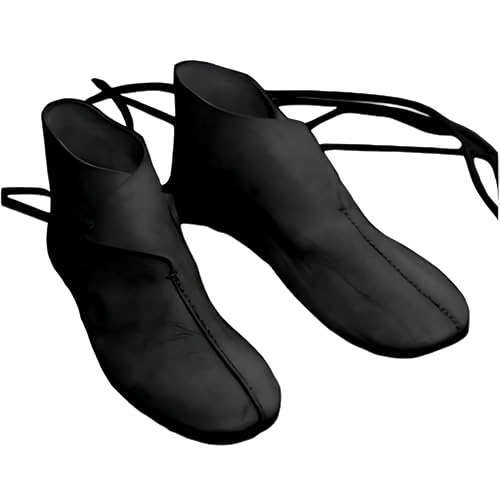 SSLLH Médiéval Renaissance Hommes Bottes Knight Prince Chaussures Vintage PU Bottes en Cuir...