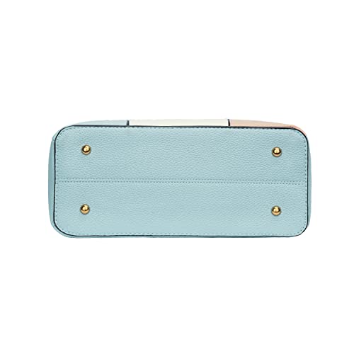 kkxiu 3 zippered compartments purses and handbags for women top handle satchel shoulder ladies bags