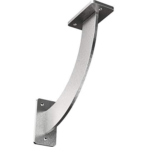 Ekena Millwork BKTM02X09X09BRSS 2-Inch W x 9-Inch D x 9-Inch H Bradford Bracket, Stainless Steel