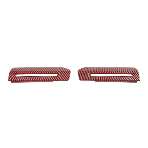 Garniture poignée Mustang 2015-2024 en ABS style carbone rouge