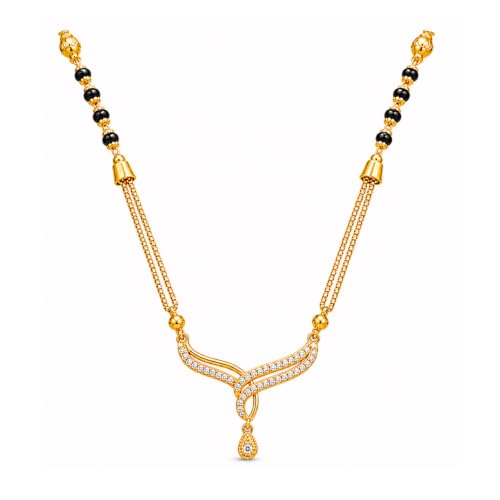Image of 1 Gram Gold Plated Mangalsutra for Women Stylish Gift for Wife Daily Wear