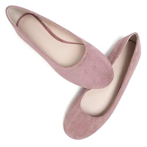 Image of Dear Time Women's Flats Comfortable Slip On Ballet Flats Soft Solid Casual Shoes