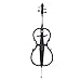 Cecilio 4/4 Electric Cello with Ebony Fittings, Professional Silent Electric Cello Kit with Bow, Rosin, Aux Cable and Headphone, Musical Instrument for Beginners, Black Metallic