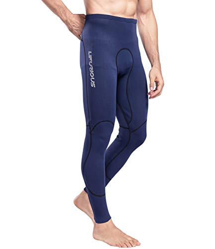 Lifurious Men's 2Mm Neoprene Tight Wetsuit Pants Swimming Leggings Diving Snorkeling Scuba Surfing Canoe Pants Navy Xxl #TOP2